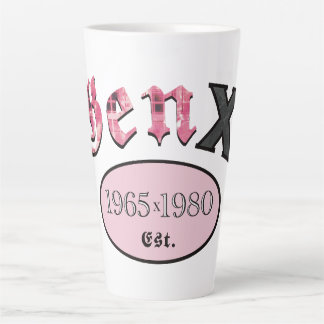 Caneca De Café Latte Gen X 1965-1980