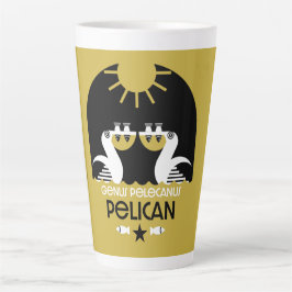 Caneca De Café Latte Genus Pelecanus Bird Art