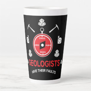 Caneca De Café Latte Geólogos   Presentes Engraçados Para Geólogos   Ge