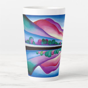 Caneca De Café Latte Georgia O'Keeffe, Reflexo do Lago George (1921)