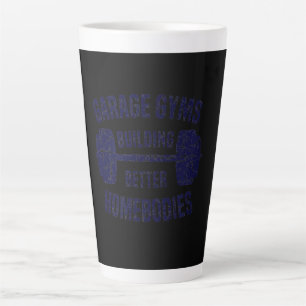 Caneca De Café Latte Ginásios de Garagem Construindo Melhores Casas Ba