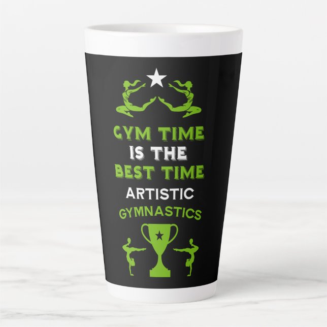 Caneca De Café Latte Ginástica Artística Feminina (Frente)