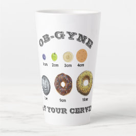 Caneca De Café Latte Ginecologista/Enfermeira/Parteira Personalizável