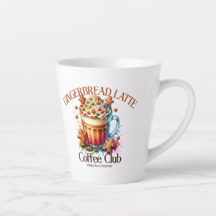 Caneca De Café Latte Gingerbird Latte Coffee Club