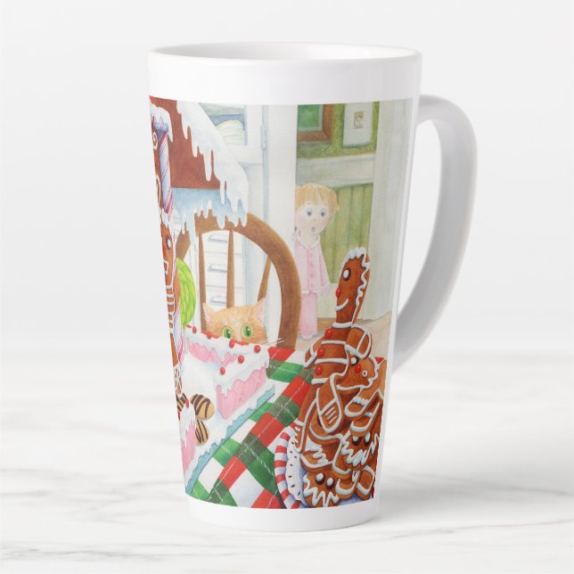 Caneca De Café Latte GINGERBREAD SURPRISE Tall Latte (Ângulo direito)