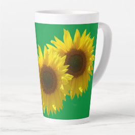 Caneca De Café Latte Girassol Sunshine