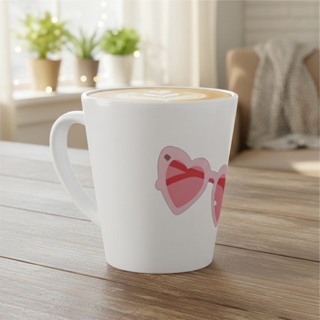 Caneca De Café Latte Glasses (Criador carregado)