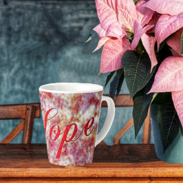 Caneca De Café Latte Glitz em Peppermint Latte Mug