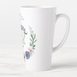 Caneca De Café Latte Glória a Deus Bíblia inspirou Faith Latte Mug