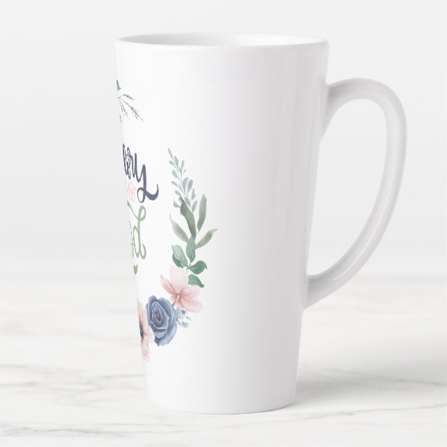Caneca De Café Latte Glória a Deus Bíblia inspirou Faith Latte Mug (Direita)