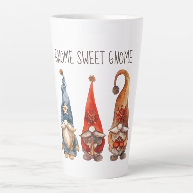 Caneca De Café Latte Gnomo Sweet Gnomo (Frente)