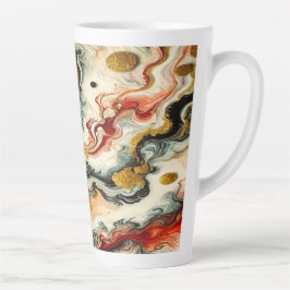 Caneca De Café Latte Goldene Flüsse