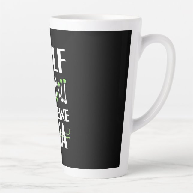 Caneca De Café Latte Golf É Meu DNA (Direita)