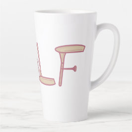 Caneca De Café Latte Golfe