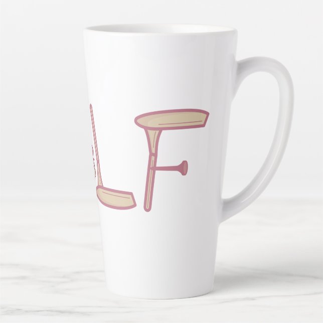 Caneca De Café Latte Golfe (Direita)