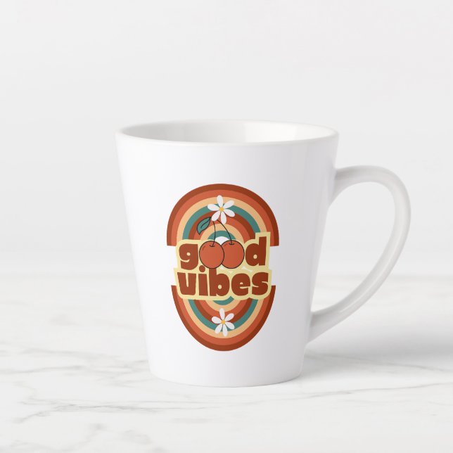 Caneca De Café Latte Good Vibes (Direita)