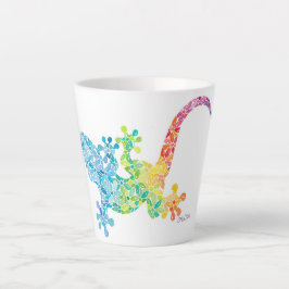 Caneca De Café Latte Gordie, Gecko Latte Mug