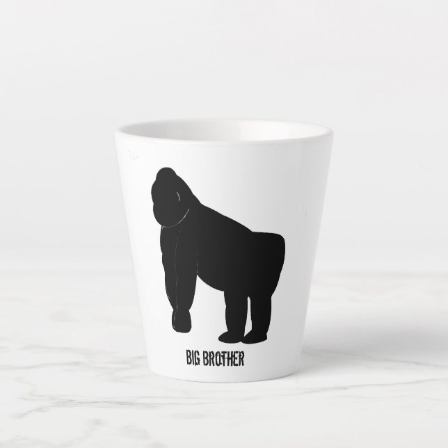 Caneca De Café Latte Gorilla Latte Mug (Frente)
