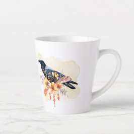 Caneca De Café Latte Goth Raven Coffee Mug Dark Aesthetic
