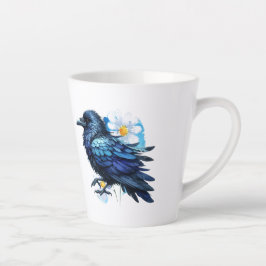 Caneca De Café Latte Goth Raven Coffee Mug Dark Aesthetic