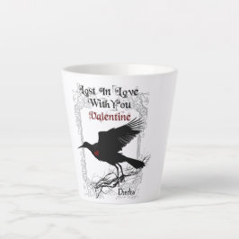 Caneca De Café Latte Gótico - Namorados preto e taça