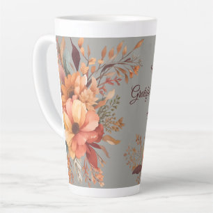 Caneca De Café Latte Graças a Deus abençoado Ação de Graças