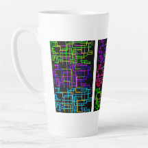 Grade de Arte Pixel Neon