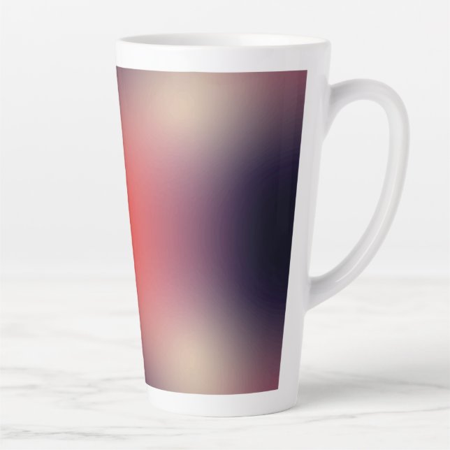 Caneca De Café Latte gradiente de forma livre em caneca de latte (Direita)