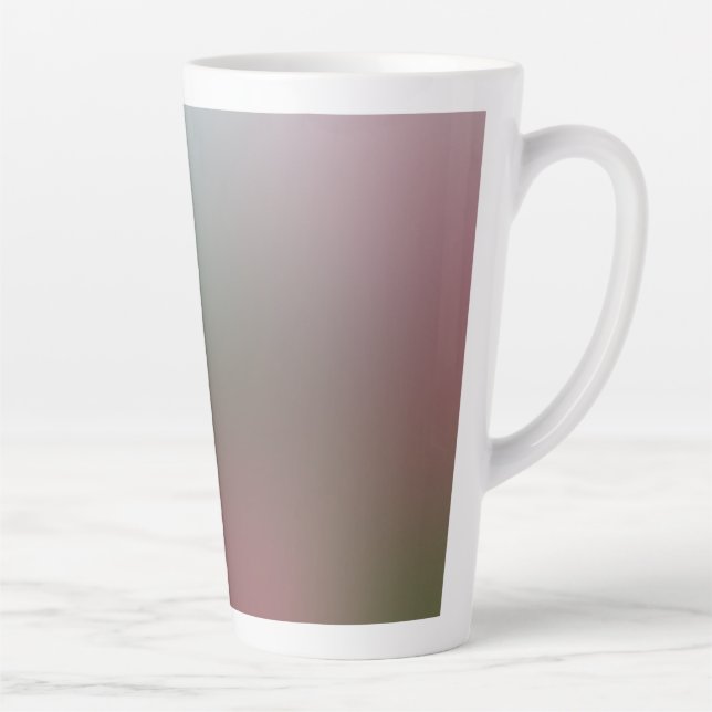 Caneca De Café Latte gradiente em caneca de latte branca (Direita)