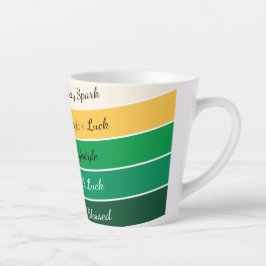 Caneca De Café Latte Gradiente Moderno do Dia de São Patrício