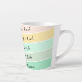 Caneca De Café Latte Gradiente Moderno do Dia de São Patrício