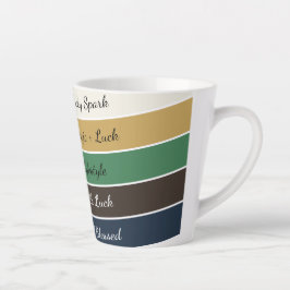 Caneca De Café Latte Gradiente Moderno do Dia de São Patrício