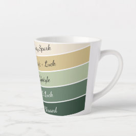 Caneca De Café Latte Gradiente Moderno do Dia de São Patrício
