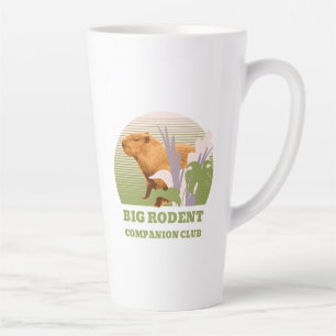 Caneca De Café Latte Grande Clube de Companheiros de Capivara