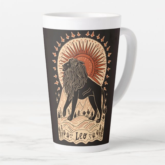 Caneca De Café Latte Grande Lã Lã Lã Celestial Arte Zodiac (Ângulo direito)