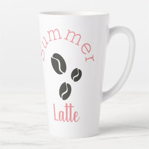Caneca De Café Latte Grão de Café de Verão Fofo