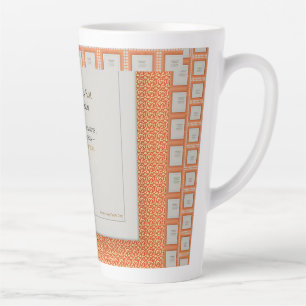 Caneca De Café Latte Gratidão Permanece: Quietude Mantém a Gratidão em 