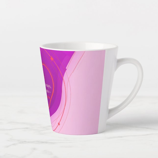 Caneca De Café Latte Gratitude Remains™: A Daily Ritual of Love  (Direita)