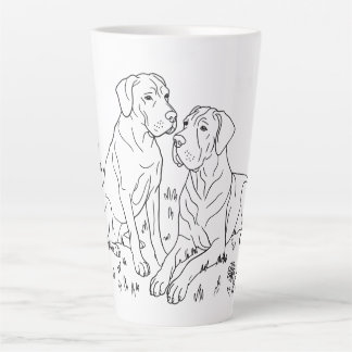 Caneca De Café Latte Great Dane scene