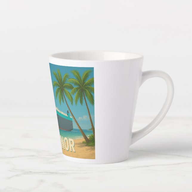 Caneca De Café Latte "Greetings From ARC Honor" Latte Mug (Direita)