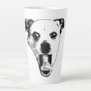 Caneca De Café Latte Gremlin Pup em preto e branco