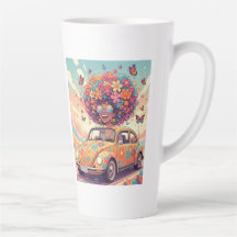Groovy Arco-íris Retro 70s Boho Poder das Flores