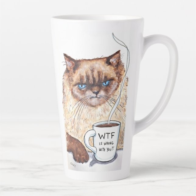 Caneca De Café Latte Grumpy Cat Cup (Direita)