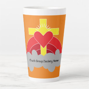 Caneca De Café Latte Grupos De Sociedades Da Igreja E Clusters Praça De
