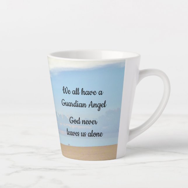 Caneca De Café Latte Guardian Angel Latte Mug (Direita)