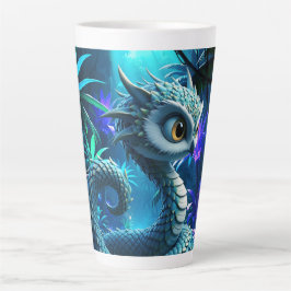 Caneca De Café Latte Guardião da Selva ao Luar – Coruja Enfeitiçada