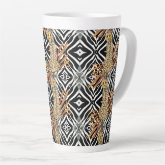 Caneca De Café Latte Guepardo Selvagem
