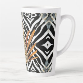 Caneca De Café Latte Guepardo Selvagem