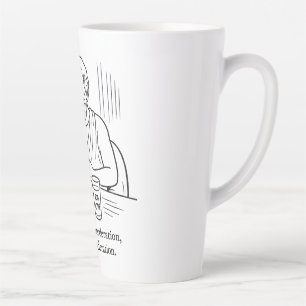 Caneca De Café Latte Guia de Aristóteles para Moderação