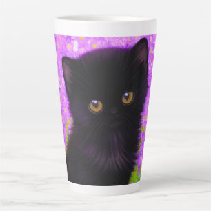Caneca De Café Latte Gustav Klimt Cat